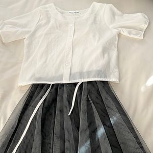 Girl’s Two-Piece Dress With Cover-Up